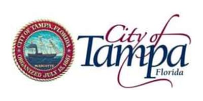 City of Tampa logo with official seal and stylized text.