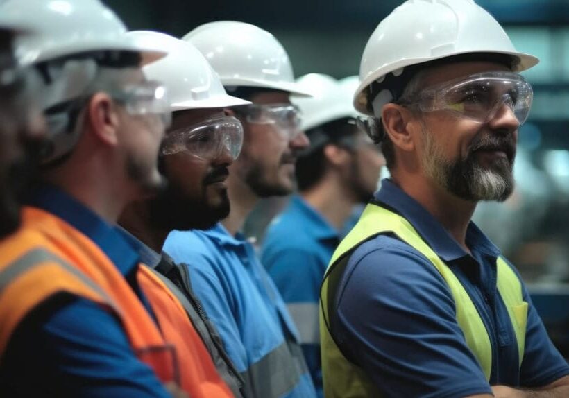 side-view-engineer-team-full-skill-quality-maintenance-heavy-industry-manufacturing-factory